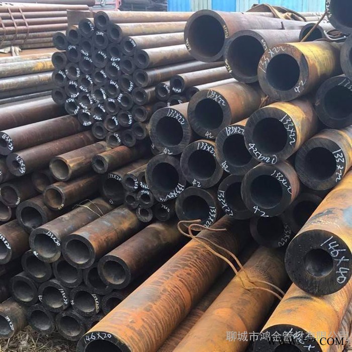 鸿金 结构用无缝钢管 酸洗磷化无缝钢管 喷漆无缝钢管价格图5