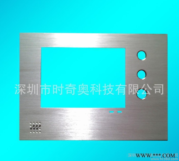 铝片加工 冲压面板 电子铝面板 拉丝氧化铝面板 定做装饰铝铝图3