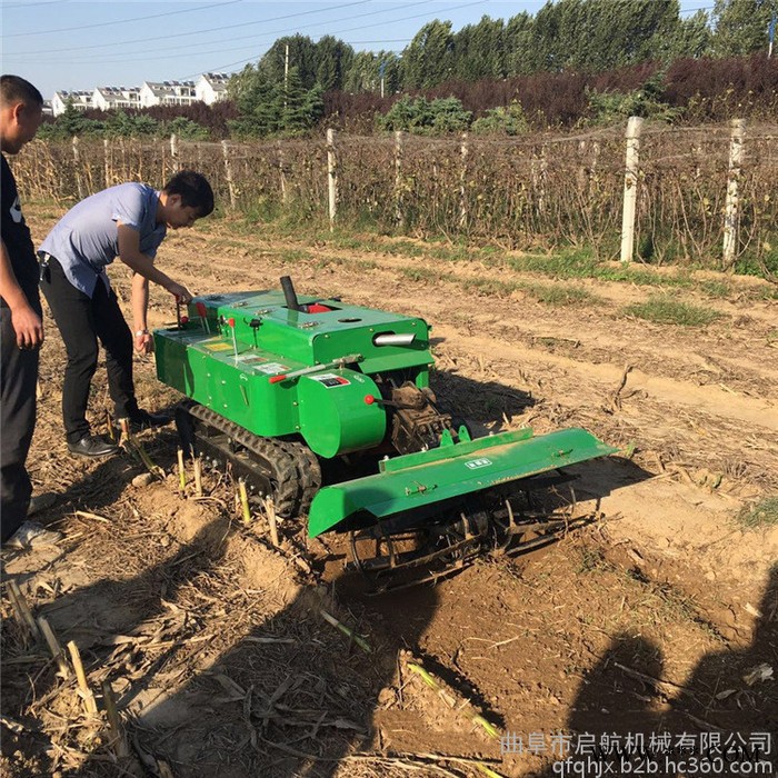 土豆红薯开沟扶垄机 启航低故障硬地开沟机 铝箔除草培土机图7