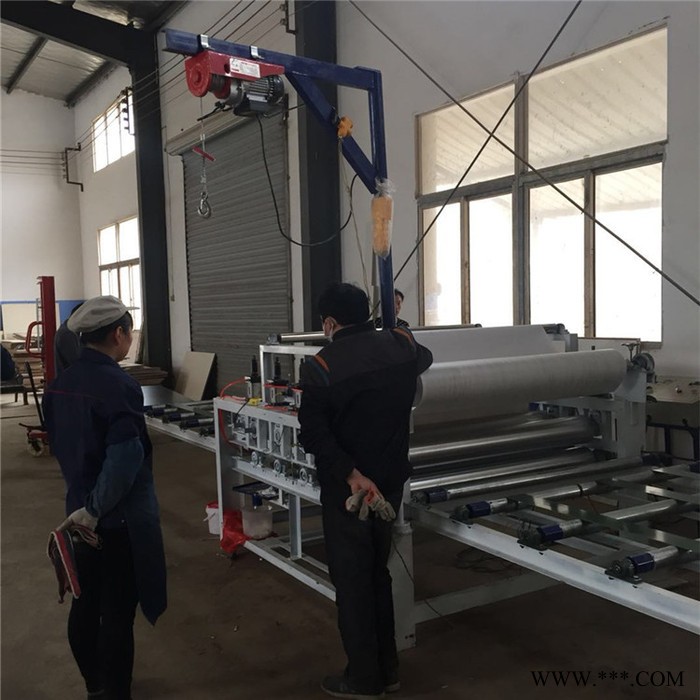 大量批发PVC贴纸机 铝箔贴纸机 金辉1320型大板贴面机资优图2