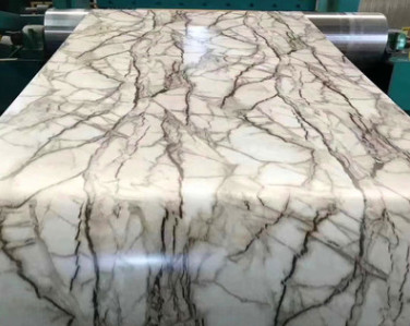 镜面彩涂铝卷，蓝色涂层铝板，1060彩涂铝板，铝卷 彩涂铝卷拉丝分条覆膜图3