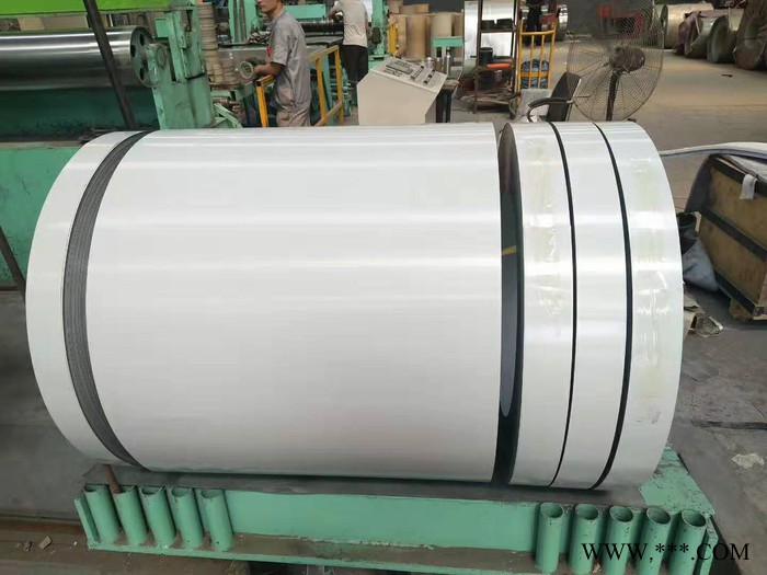 镜面彩涂铝卷，蓝色涂层铝板，1060彩涂铝板，铝卷 彩涂铝卷拉丝分条覆膜图2