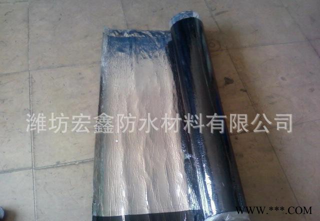宏鑫防水 ** 国标聚酯胎 片岩黄砂铝箔面 自粘防水卷材图3