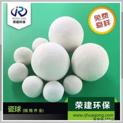 瓷球大量供应 （氧化铝含量23%－97%） 荣建环保活性陶瓷球