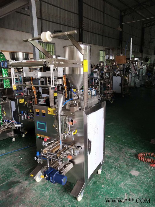 酱料包装机 抑菌免洗洗手液铝箔袋自动包装机 袋装药膏包装机 膏体蜂蜜三边封立式包装机图3