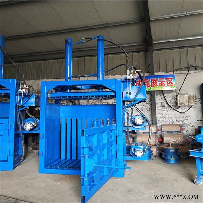 阜新泡沫网袋压包机 宇晨油漆桶挤扁机 铝箔包装袋压缩打包机厂家图3