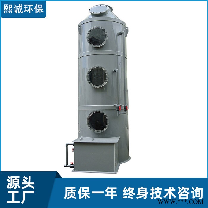 熙诚  预处理喷淋塔 热处理废气治理方案 废气设备塔图3