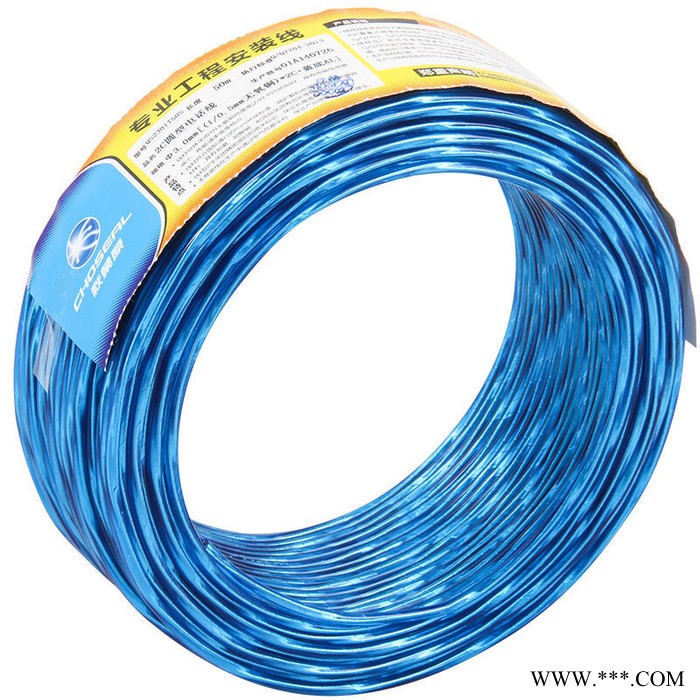 Choseal/秋叶原QS6323电话线传真机线装修布线100米二芯电话线2芯两芯家装固定电话线带铝箔带 纯铜图3