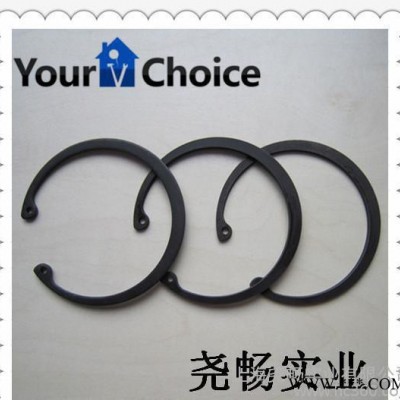 卡簧、挡圈,DIN472 孔用挡圈 磷化黑 165x4
