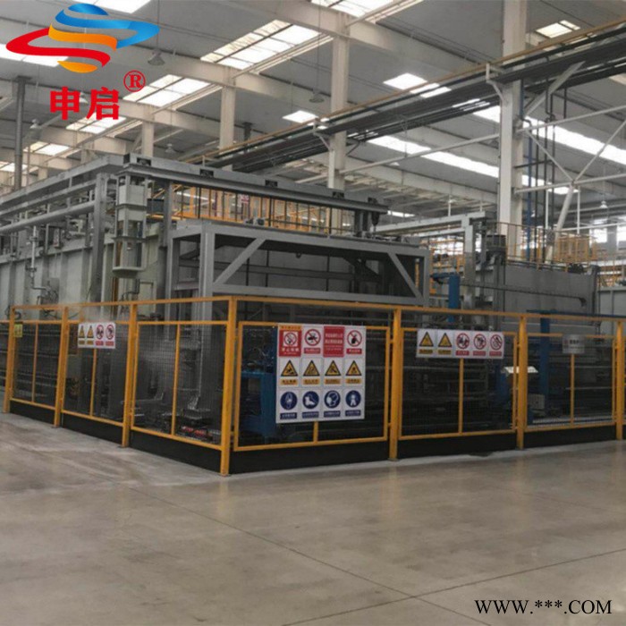 申启 铝合金轮毂无料筐连续式热处理设备固溶时效炉高架型辊棒式传动节约能耗图3