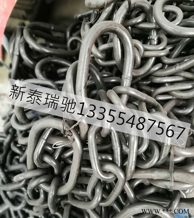 渗碳22*86圆环链条 锻打热处理链条 矿用防护圆环链条   定做多规格起重链条图4