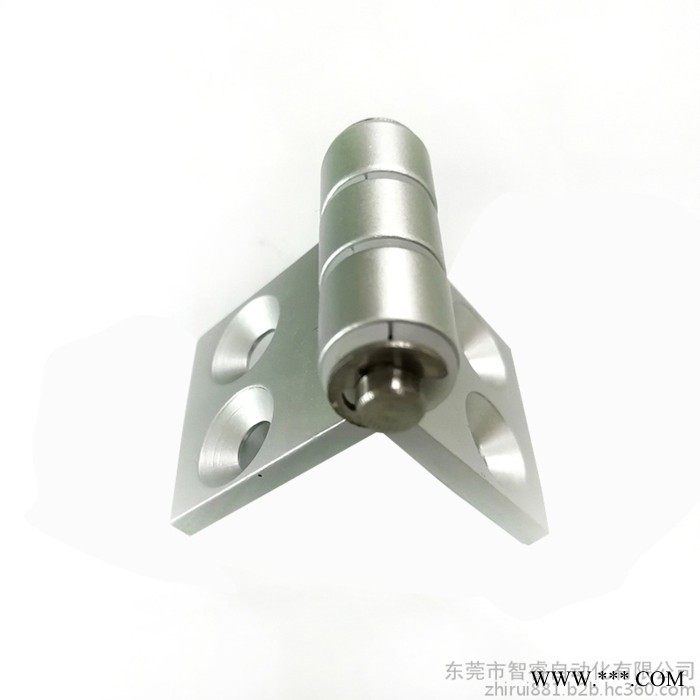 直销铝合金本色阳极氧化铰链 工业黑色平开合页定制可替换米思米怡合达 铝合金铰链图3