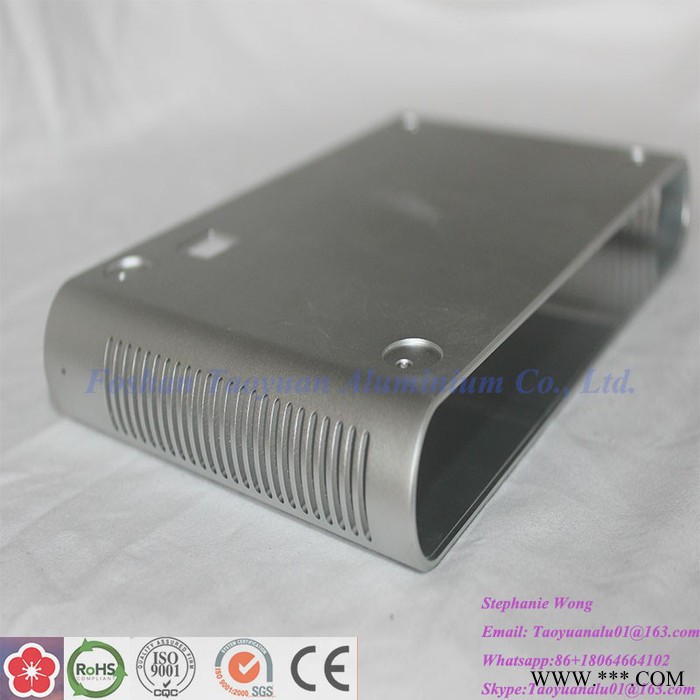 星球铝合金外壳加工 铝挤型材 阳极氧化着色铝型材 方形铝材开模定做图3