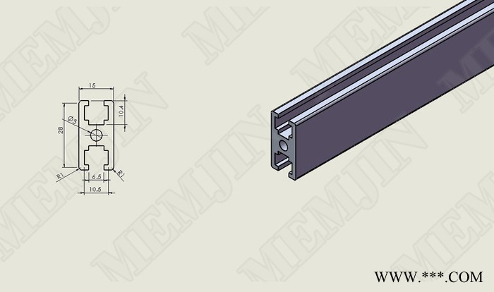 铝合金型材1590上海闽坚铝业生产销售阳极氧化耐腐蚀图3