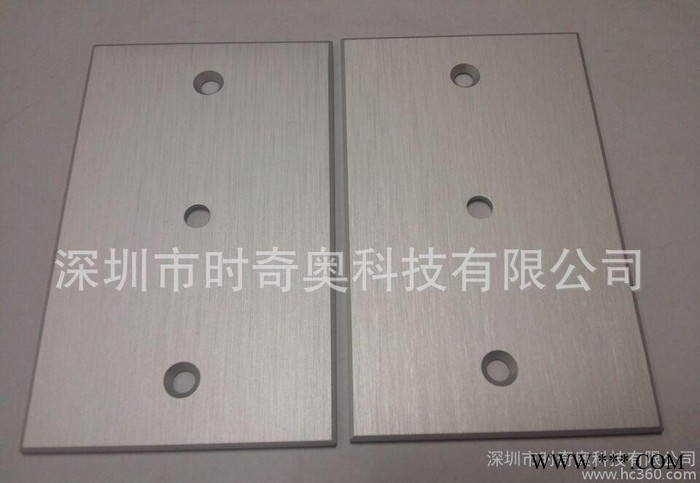 铝合金面板 拉丝碎纹阳极氧化雾银 五金冲压铝片 来图来样定做图2