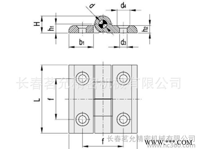 elesa 品牌——阳极氧化铝制铰链 CMM-AL 长春茗允 代理