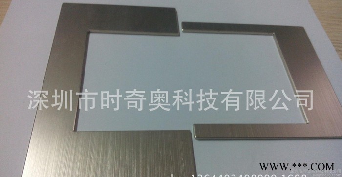 金属拉丝开关插座面板铝片 五金冲压件加工定做 阳极氧化高光加图2