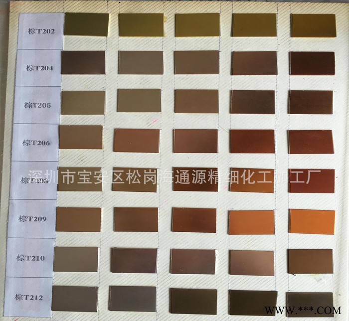 铝材铝合金阳极氧化染料着色染料兰湖蓝黑镍金黄桔棕红草绿紫色通源化工图2
