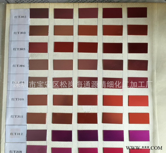 铝材铝合金阳极氧化染料着色染料兰湖蓝黑镍金黄桔棕红草绿紫色通源化工图3