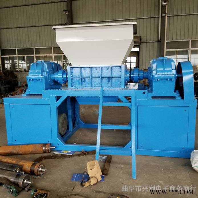 贵州强力双轴轮胎粉碎机 破旧废铁粉碎机生产厂家图4