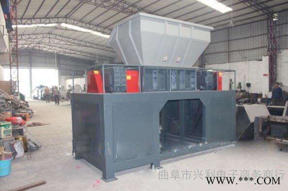 贵州强力双轴轮胎粉碎机 破旧废铁粉碎机生产厂家图2