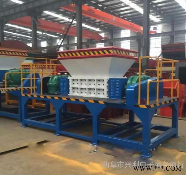 贵州强力双轴轮胎粉碎机 破旧废铁粉碎机生产厂家图3