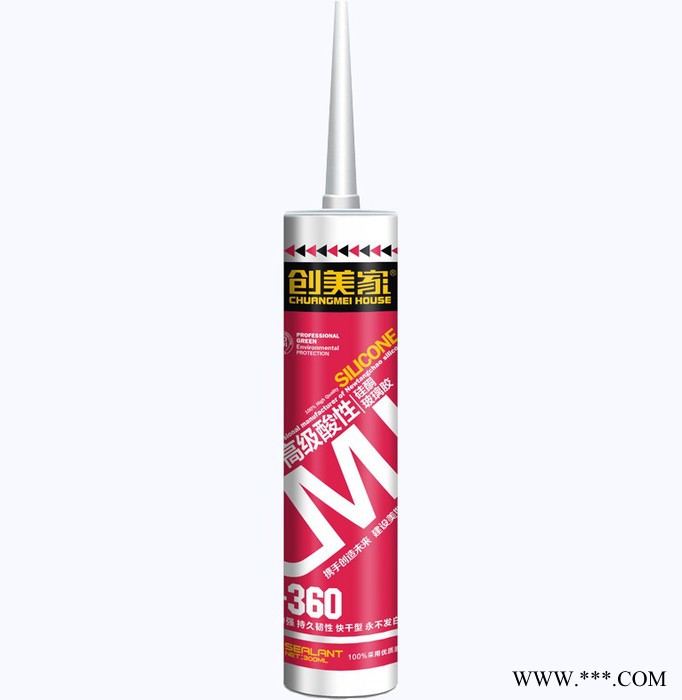 创美家CMJ-360**酸性硅酮胶 酸性玻璃胶图2