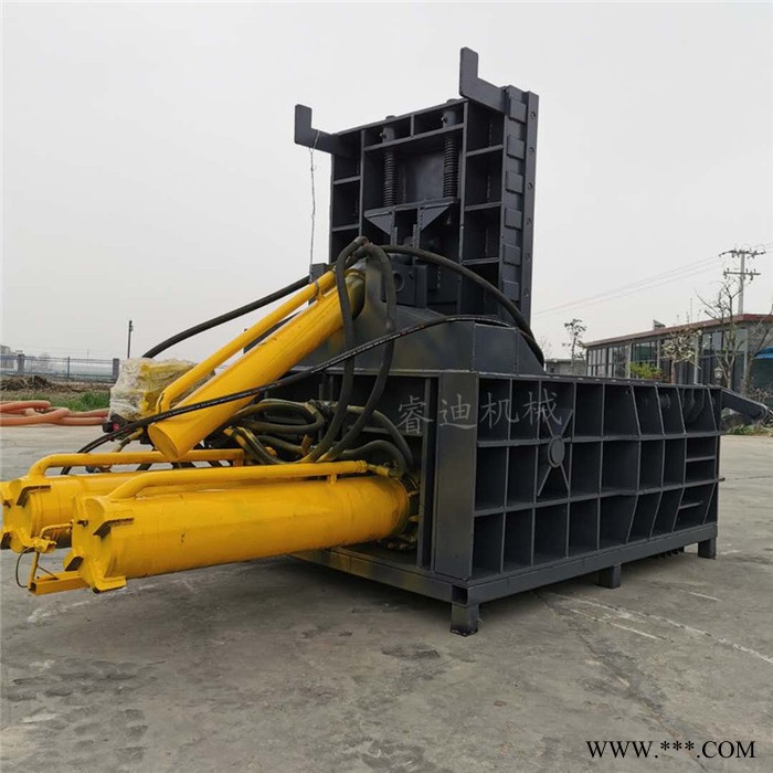 睿迪牌大型钢刨花铁屑压块机铁销铁粉成型设备金属压块机图5