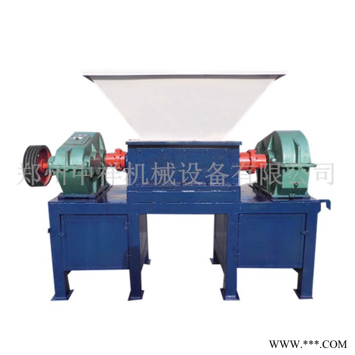 双轴橡胶木材油漆桶塑料轮胎生活垃圾撕碎机 金属彩钢瓦废铁粉碎机图2