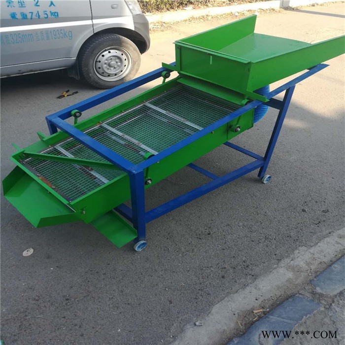 批发农作物精选机铁粉除杂筛选机 高粱薏米荞麦大豆双层分级除尘筛选机 粮食去石机图6