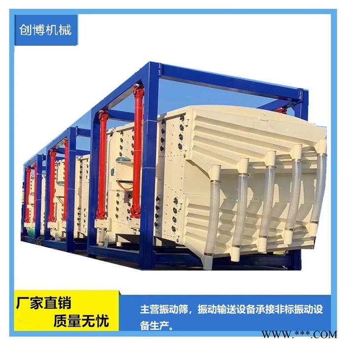 创博机械双通道摇摆筛铁粉方形摇摆筛双投料行业设备摇摆筛方形摇摆筛质量好图3