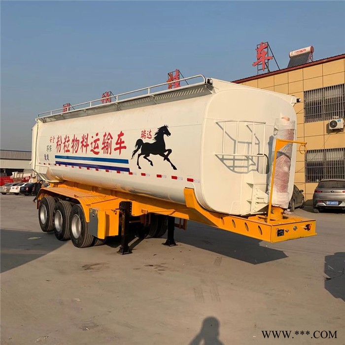新型铁粉罐式后翻半挂车  后翻罐式自卸车 轻型罐式后翻车 **图6