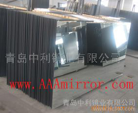 供应中利镀铝玻璃镜、铝镜镜板、铝镜  铝镜原片 银镜 定制切割尺寸 磨边 车边图2