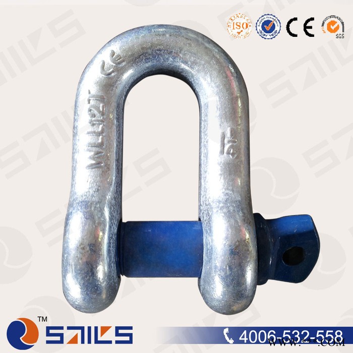 美式直型卸扣 **  shackle  交期短 热处理 钢丝绳卸扣图3