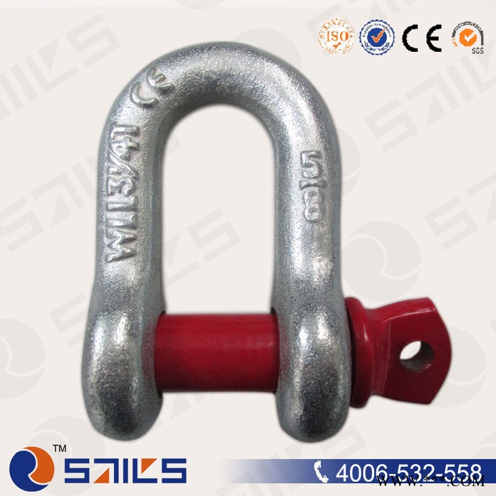 美式直型卸扣 **  shackle  交期短 热处理 钢丝绳卸扣