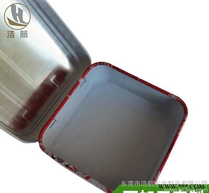 **直销装化妆品散粉金属盒方形马口铁粉扑盒可加工定制图2