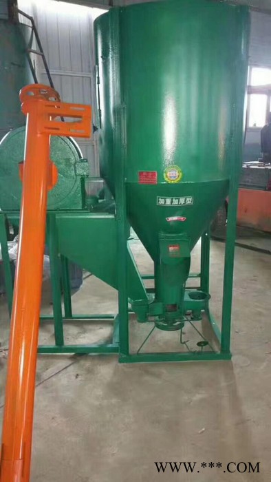 申英牌500型饲料粉碎混合机组玉米饲料粉碎机打料机猪饲料搅拌机饲料混合搅拌罐铸铁粉碎机养殖场用粉料机设备立式饲料搅拌罐图5