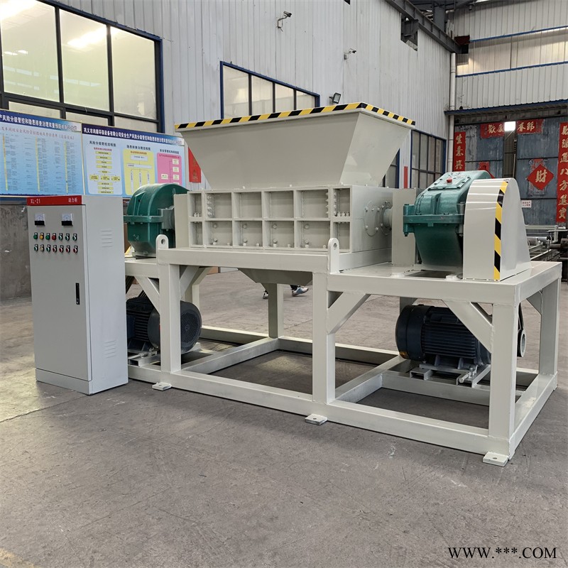 博易 废铝压块撕碎机 铝板破碎机 加重型废铝撕碎处理设备图2