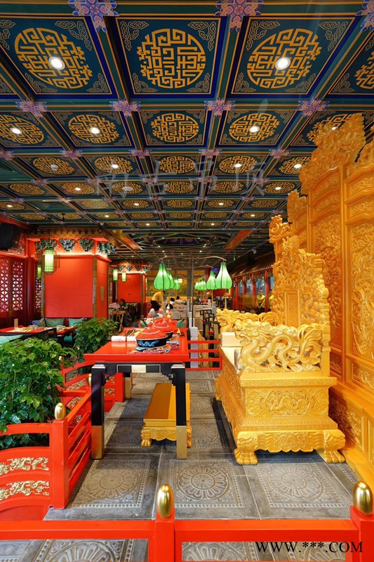 定制新中式装修材料 古建吊顶天花板 酒店会所室内装饰创意 集成铝板图2