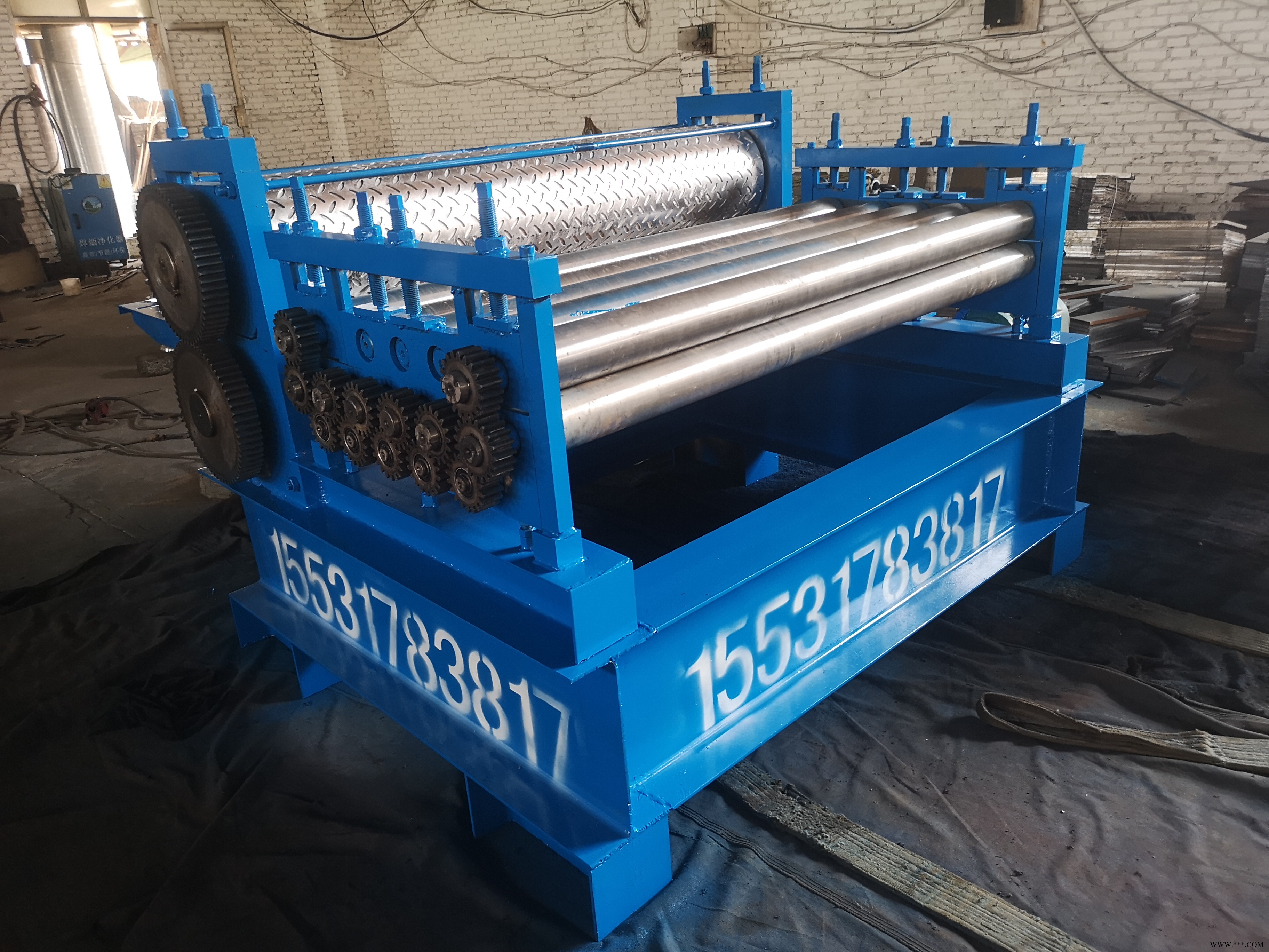 可定做全自动镀锌板校平机 钢板调平机 铝板整平机 钢板压花机图9