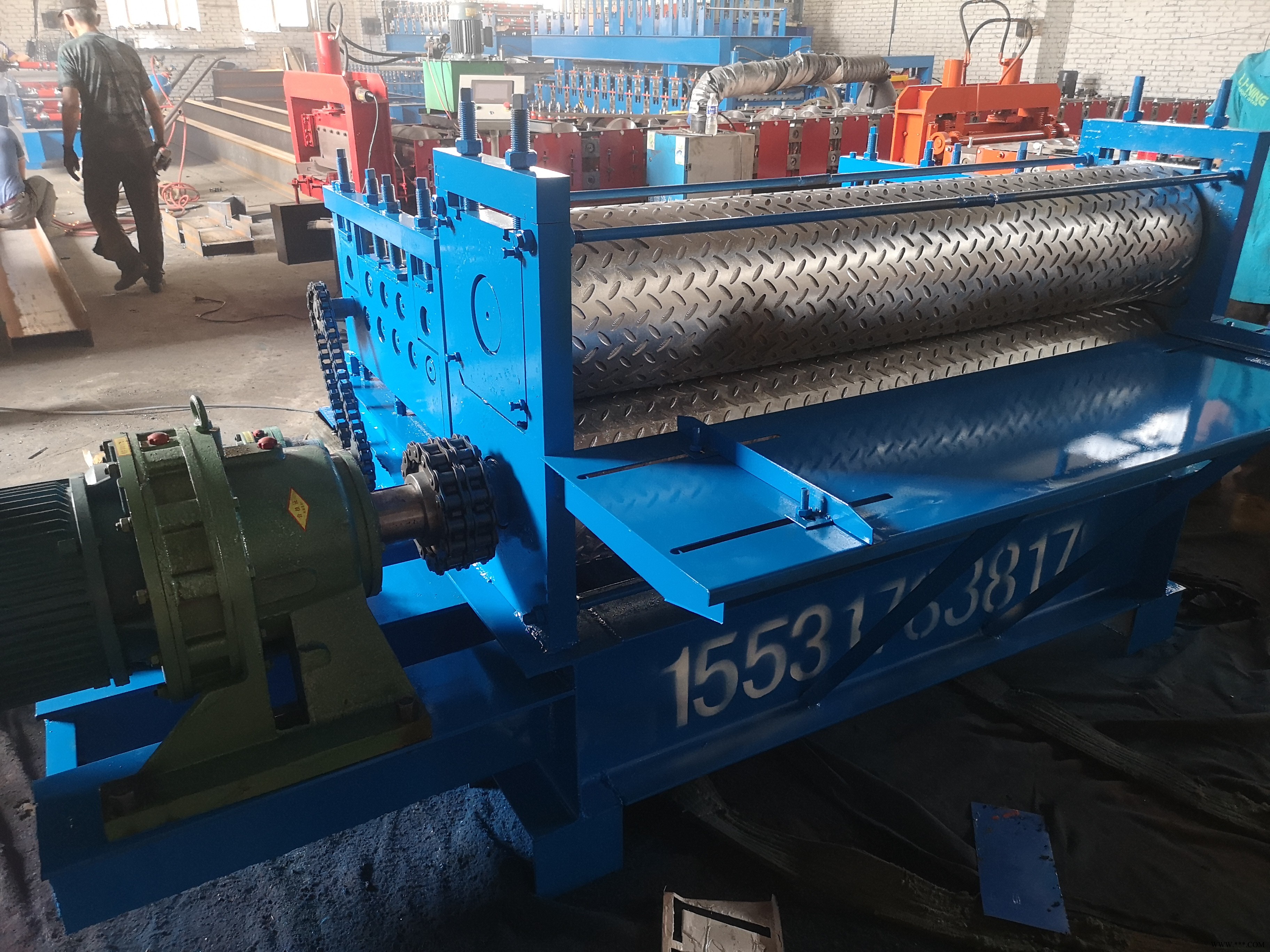 可定做全自动镀锌板校平机 钢板调平机 铝板整平机 钢板压花机图7