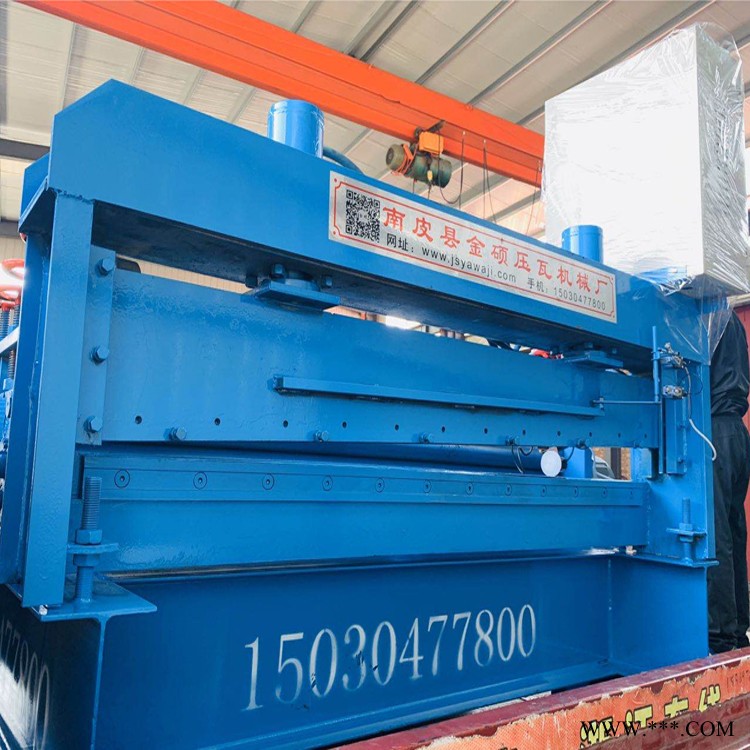 铝板开平设备 金硕压瓦机 不锈钢板整平机器 1.5宽 1.2厚不锈钢开平机器图2