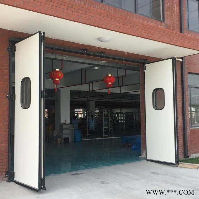 工业折叠门 电动保温折叠门 不锈钢折叠门 铝板工业门 万利盈门业图4