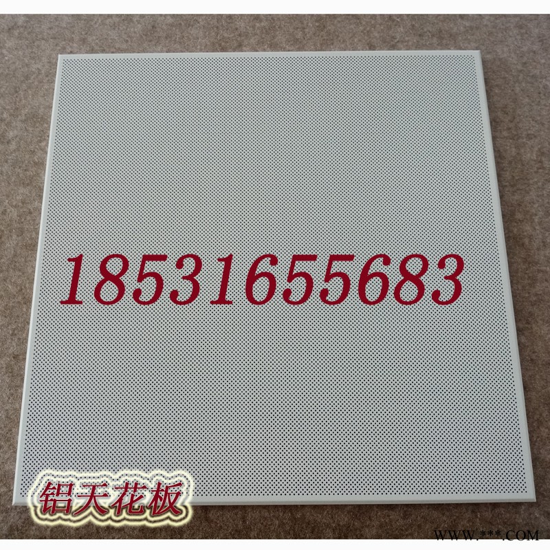 600x600吊顶铝天花 加油站防火吊顶铝扣板 工程300x300铝板 豪亚岩棉吸音天花板图2