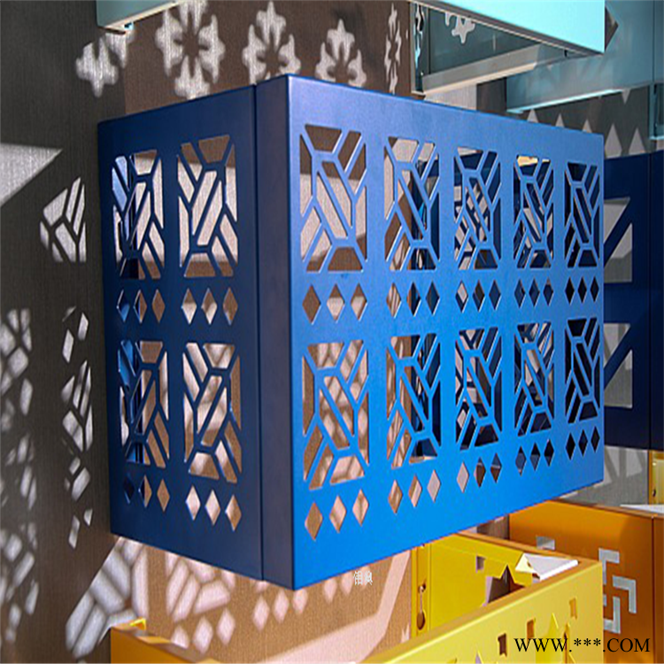 黑河空调外机防护罩铝合金 冲孔铝板空调罩 铝翼厂家图7