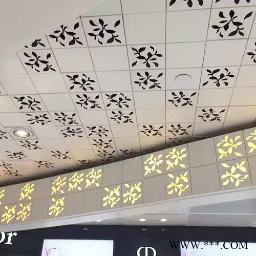 咖啡店吊顶雕花铝单板报价 造型订制铝单板 冲孔铝板图5