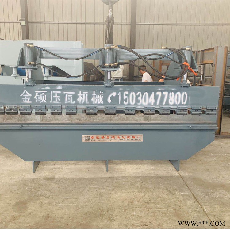 铁板 铝板 不锈钢折方机器 通风管道折方机器 不锈钢台面折弯机 金硕压瓦机出品图2