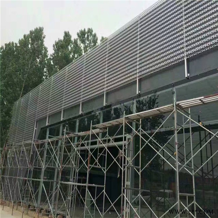 定制uv彩绘铝单板 宏铝铝业镂空建筑装饰铝单板厂家  银色外墙铝板异型吊顶加工图2