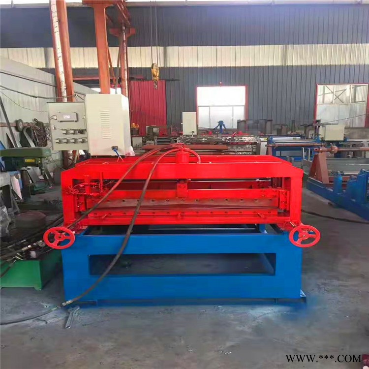 宝强供应冷弯机器 新型电地暖机器 铝皮地暖管机器 地暖管成型设备 铝板压槽机图2