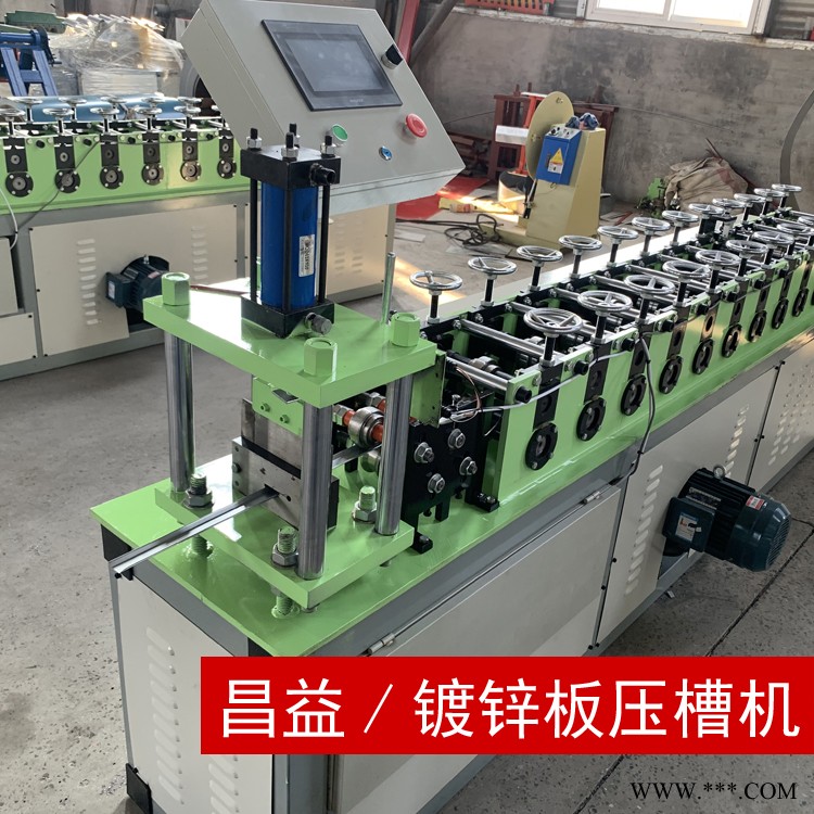 不锈钢压槽机 u型槽机 U型槽压镀锌板 昌益压瓦机 铝板压槽机图2